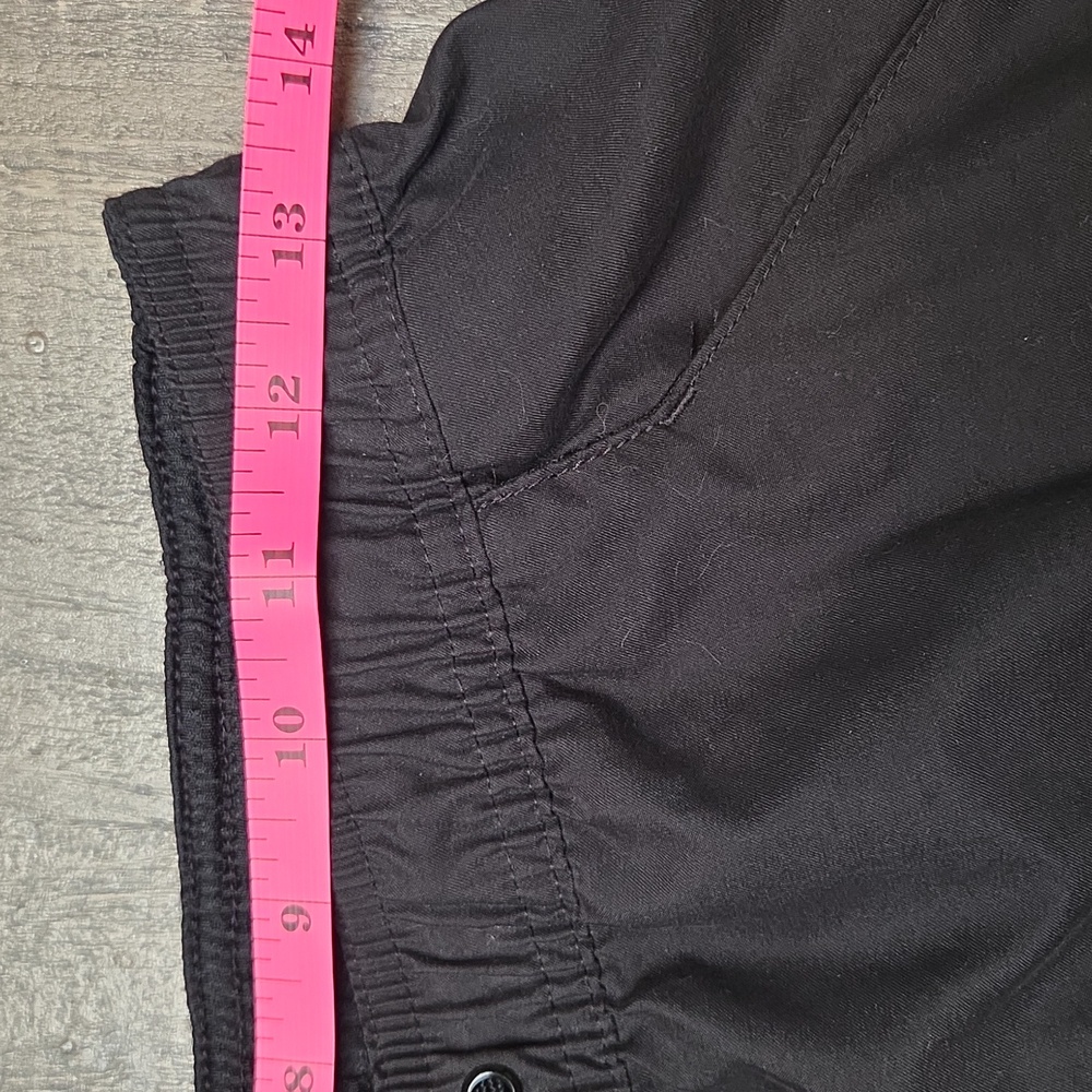 adidas Black Ankle Track Pants with White Stripes - Picture 9 of 9